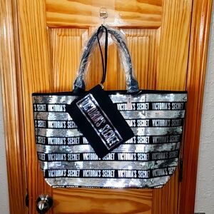 NWT - VS Bling Tote and Accessory Pouch